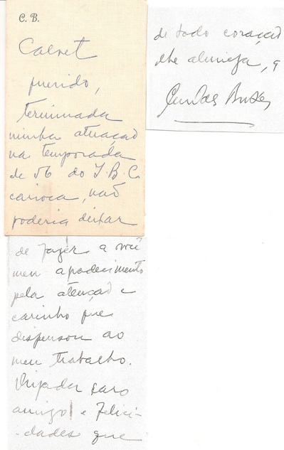 Cacilda Becker dedicatoria